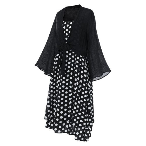 Bohemian Polka Dot Two Pieces Dress