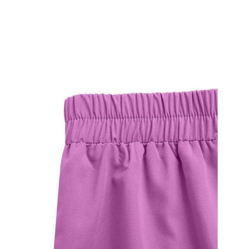 Women Elastic Waist Solid Ruffles Narrow Cuffs Ankle Length Two-Piece Sets