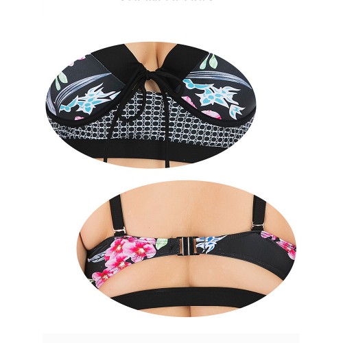 Plus Size Printed Bikini